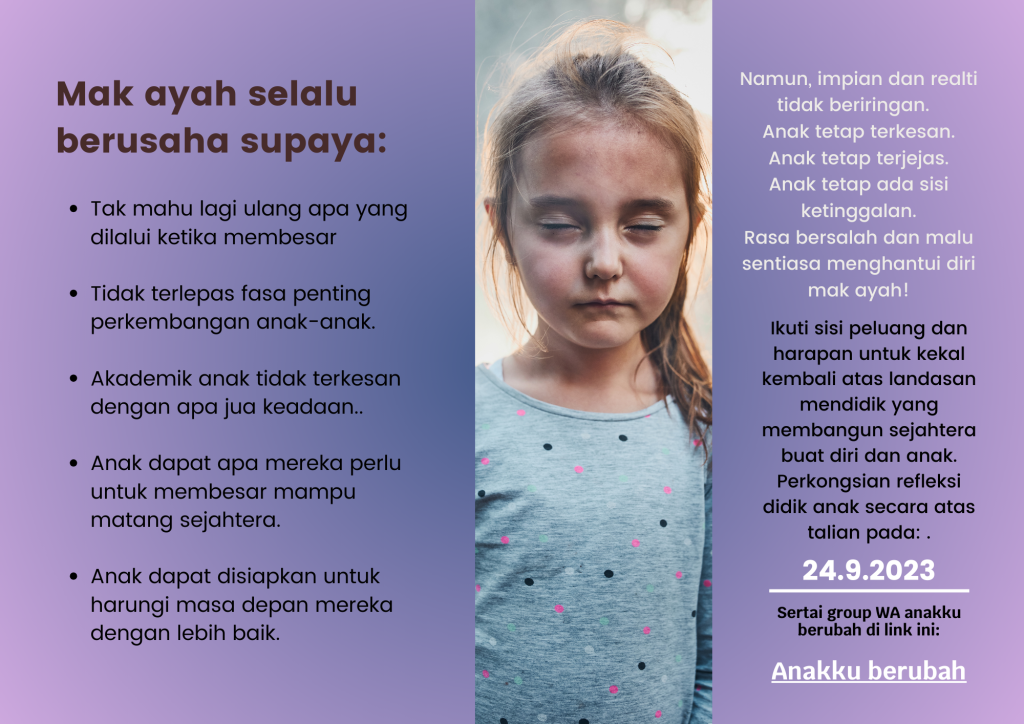 WEBINAR Refleksi didik anak : Mak ayah tidak akan pernah terlambat 2 Digylearn